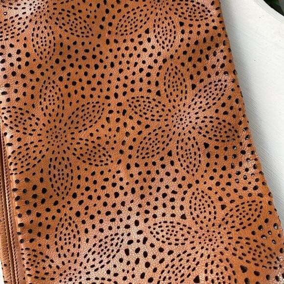 PAOLA FRANI Perforated Tall Leather Boots Made in Italy Size 6 EUC - Picture 11 of 16